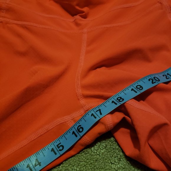 Athleta Cropped Leg Pants Orange / Pink | Women's Small S Athletic Workout Gym - Picture 8 of 8